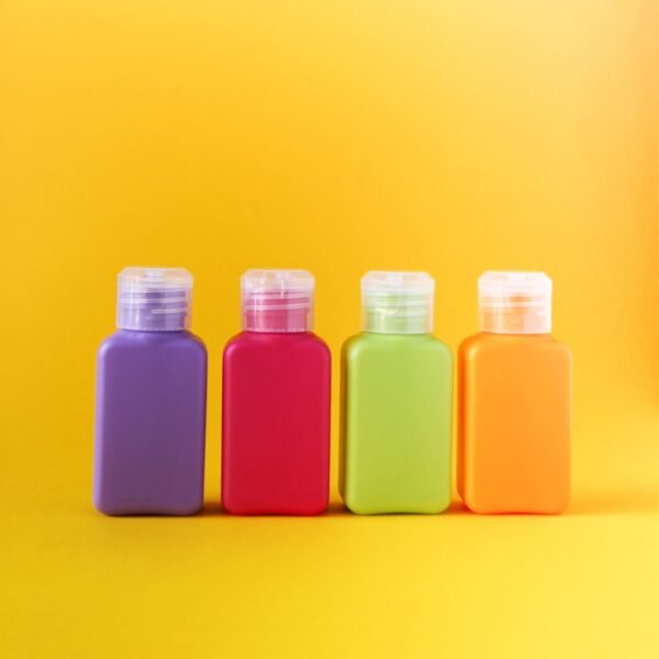unbranded coloured bottles waiting to be branded